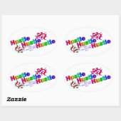 3倍の時間 楕円形シール (シート)