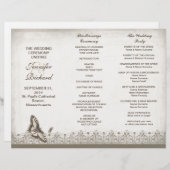 3倍ヴィンエレガントテージ結婚式プログラム (正面/裏面)