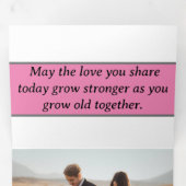 3倍Cを招待結婚していただき、ありがとうございます 三つ折りカード (内部最初)