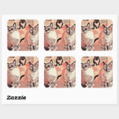 3兄弟ステッカー スクエアシール (シート)