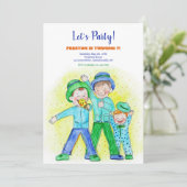 3兄弟パーティー 招待状 (スタンド正面)