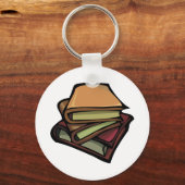 3冊の古書が重ね合わされた キーホルダー (正面)