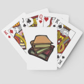 3冊の古書が重ね合わされた トランプ (裏面)