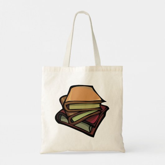 3冊の古書が重ね合わされた トートバッグ (裏面)