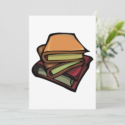 3冊の古書が重ね合わされた 招待状