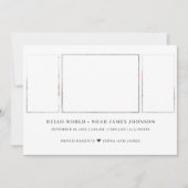 3写モダン真誕生 案内状 (正面)