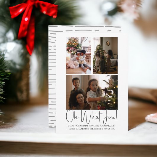 3写真ああ何おもしろいクリスマステンプレート シーズンカード