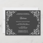 3写真と渦巻き型卒業発表 招待状 (裏面)