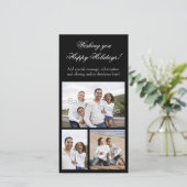 3写真のコラージュの休日 シーズンカード (スタンド正面)