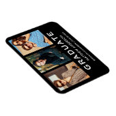 3写真の卒業モダン発表 マグネット (右側)