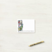 3写真の即刻フレームの名前入りな写真 ポストイット (デスク上)