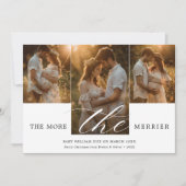 3写真より多くの妊娠のメリークリスマス シーズンカード (正面)