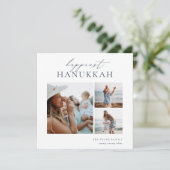 3写真エレガントコラージュ最も幸せなハヌカー シーズンカード (スタンド正面)