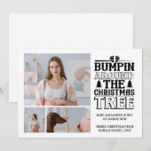 3写真クリスマスツリー妊娠のお知らせ シーズンカード (正面/裏面)