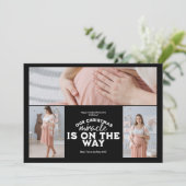 3写真クリスマス妊娠告知 シーズンカード (スタンド正面)