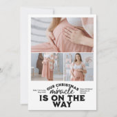 3写真クリスマス妊娠告知 シーズンカード (正面)