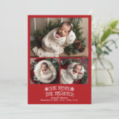 3写真クリスマス誕生発表 シーズンカード (スタンド正面)