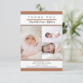 3写真テラコッタベビーシャワー |誕生アナウンス サンキューカード (スタンド正面)
