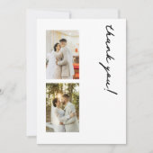 3写真パーソナライズされたの結婚数 サンキューカード (正面)