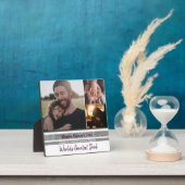 3写真パーソナライズされたコラージュ第一父の日 フォトプラーク (インサイチュ)