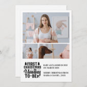 3写真ママはクリスマス妊娠になる シーズンカード (正面/裏面)