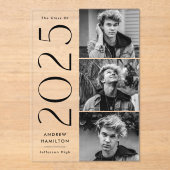 3写真モダンアクリル卒業発表 アクリル招待状 (正面)