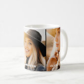 3写真モダンコラージュ卒業 コーヒーマグカップ (正面右)