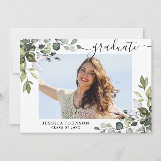 3写真ユーカリ緑化卒業パーティー 招待状 (正面)