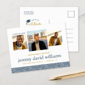 3写真卒業モダンパーティー招待状 案内ポストカード