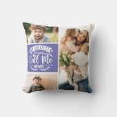 3写真家族のコラージュ母は母の日の日 クッション (正面)