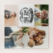 3写真家族コラージュ母の子守ママの日j ジグソーパズル (横)