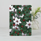 3写真植物風景魅惑の冬の庭 箔シーズンカード (立ち正面)