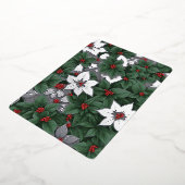 3写真植物風景魅惑の冬の庭 箔シーズンカード (回転した状態)