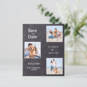 3写真素朴予算Chalkboard日付の保存 (スタンド正面)