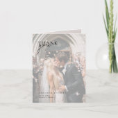 3写真結婚の サンキューカード (正面)