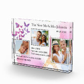 3写真花嫁&新郎ラブストーリージャーニーキープサケ フォトブロック (右)