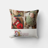 3写真1ベビークリスマスピンク金ゴールドユニコーン クッション (正面)