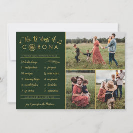 3写真12おもしろい日コロナモダン金ゴールド緑 シーズンカード