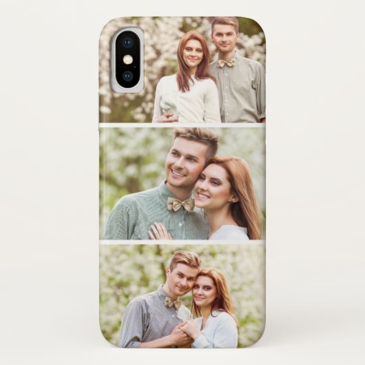 3写真|のカスタムな写真のコラージュ Case-Mate iPhoneケース (裏面)