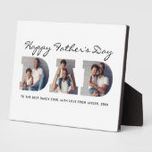 3写真「パパ」切り出しパーソナライズされた父の日 フォトプラーク (側面)