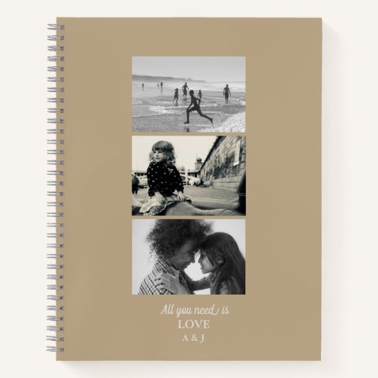 3写真「All You Need is Love」 Journal Notebook ノートブック (正面)