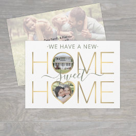 3写真New Home Sweet Home Change of Address 案内状