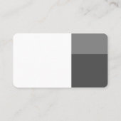 3分 – グレーの色合いの白（クリーム） 名刺 (裏面)