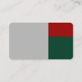 3分 – グレー、ルビーレッド、ダークグリーン 名刺 (裏面)