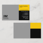 3分 – 灰色、琥珀、黒 名刺 (正面/裏面)