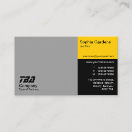 3分 – 灰色、琥珀、黒 名刺