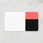 3分 – 白、トロピカルピンク、黒 名刺 (裏面)