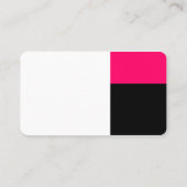 3分 – 白、ネオン赤、黒 名刺 (裏面)