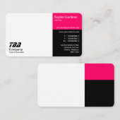 3分 – 白、ネオン赤、黒(金ゴールド) 名刺 (正面/裏面)