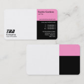 3分 – 白、ピンク、黒 名刺 (正面/裏面)